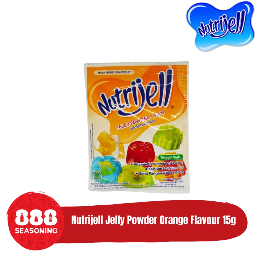 

NUTRIJELL REGULER JERUK/ ORANGE FLAVOUR JELLY POWDER 15g