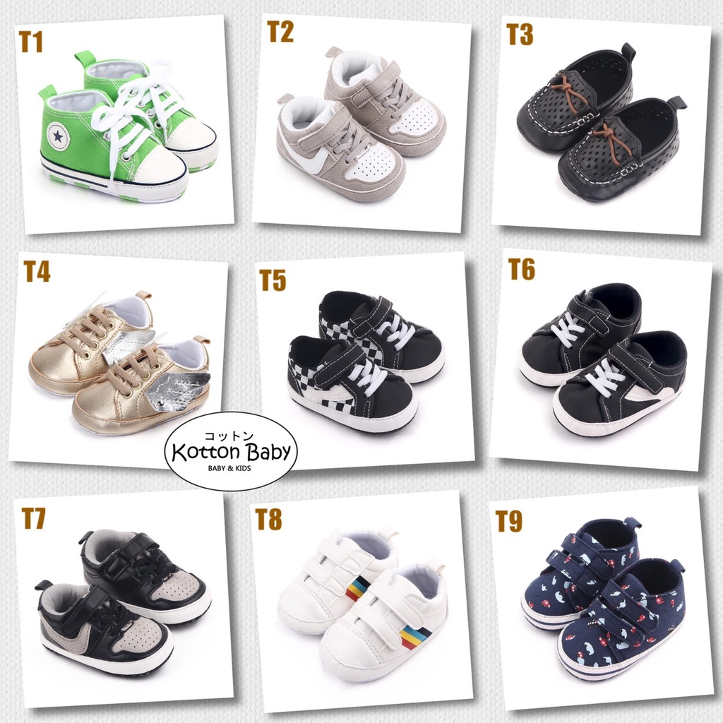 2-15 bln SEPATU BAYI vol.T ANAK SHOES LAKILAKI CASUAL CONVERSE GAUL YM Catalog T