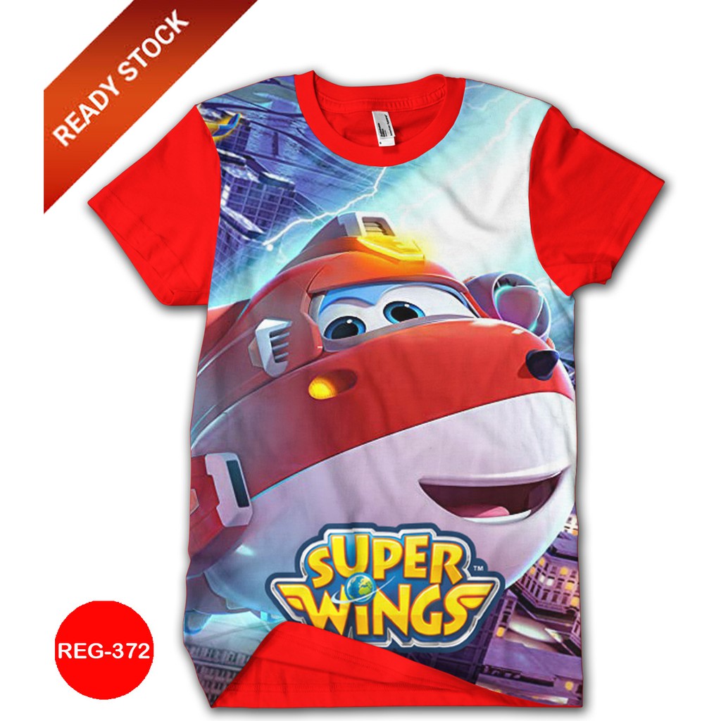 Baju SUPER WINGS 3D Baju Anak SUPER WINGS Kartun Series #REG-372