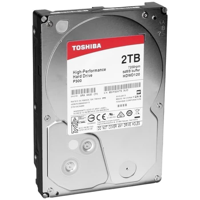 HDD TOSHIBA 2 TB 7200 RPM (SATA3 6gb/s)