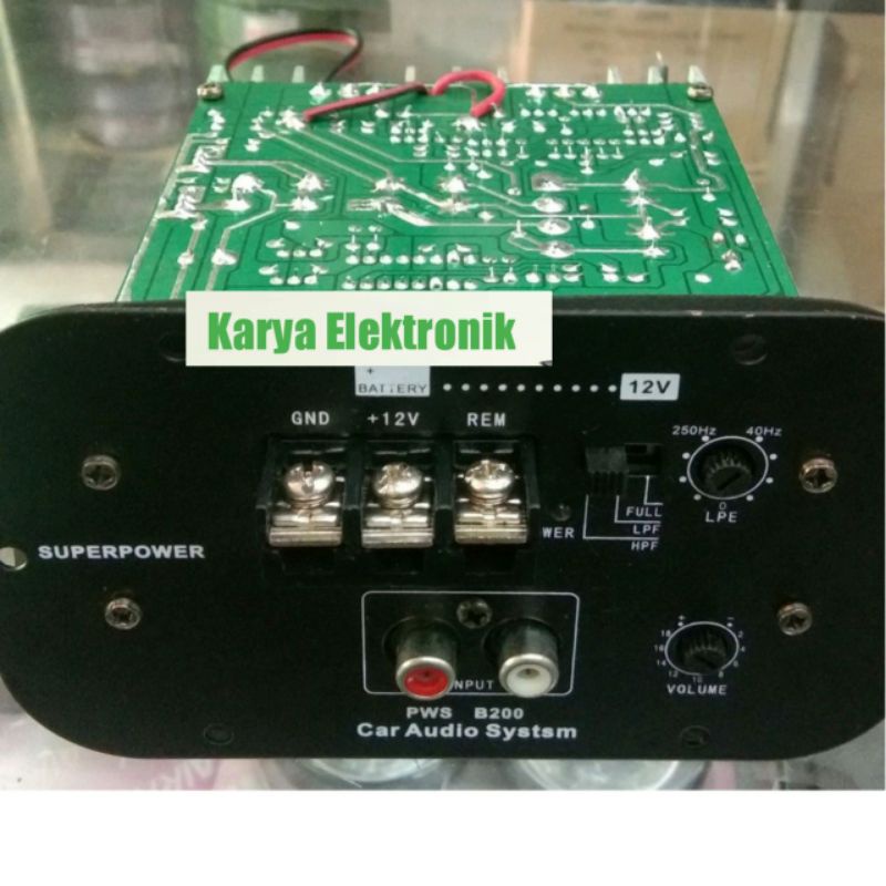 KIT POWER AMPLI SUBWOOFER MOBIL 12V