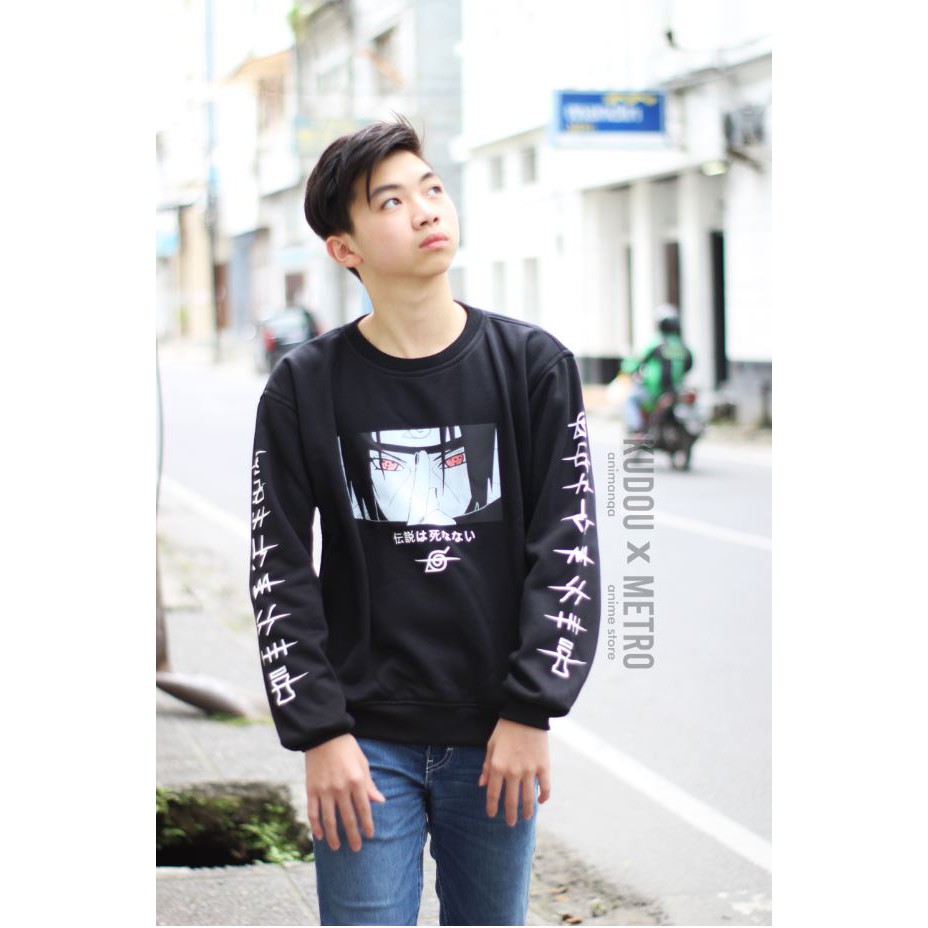 Crewneck Itachi Akatsuki Black