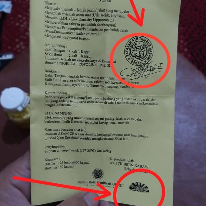 Jual Ath Thibbun Nabawi Obat Asam Urat Super Asli Mujarab