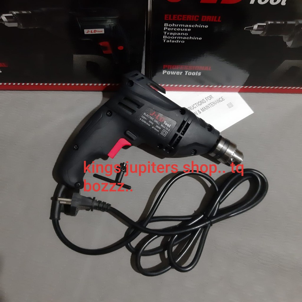 JLD BOR 10MM BESI KAYU BISA MUTAR BOLAK BALIK TYPE 103 MESIN BOR TANGAN 10 MM BOR 10MM JLD