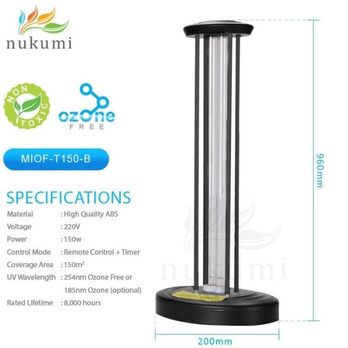 Nukumi Lamp UV Standing - MIOF T150-B Ozone Free