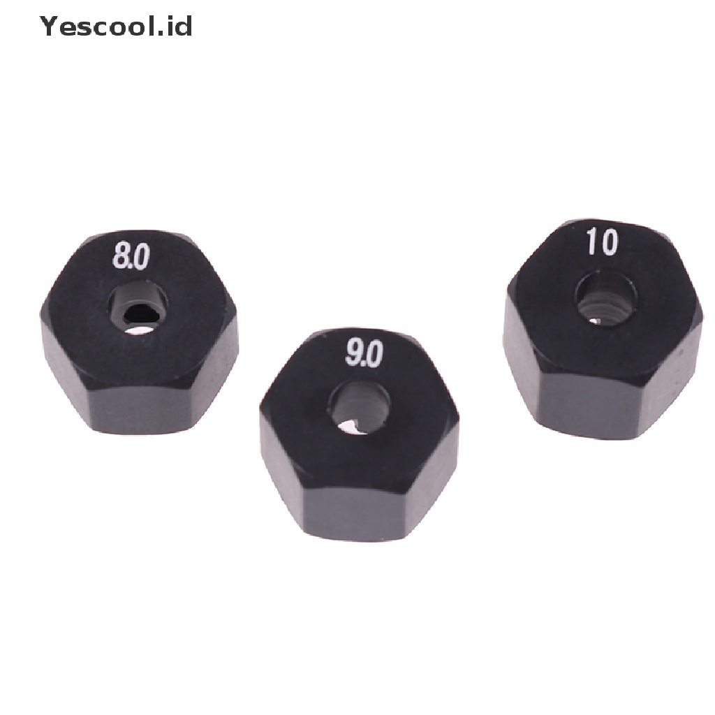 4pcs Adapter Hex Hub Roda 12mm Untuk Hsp 1 / 10 Skala Rc Car Sport 8 9