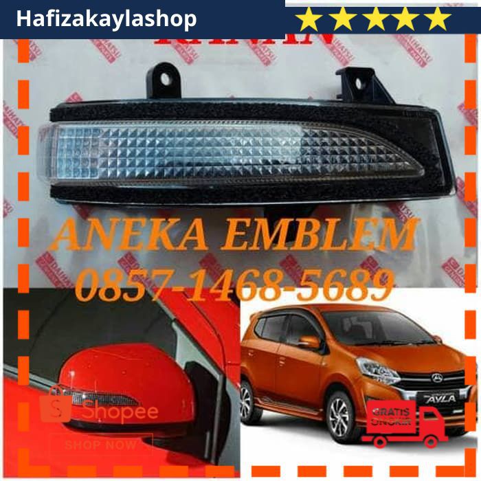 Part mobil original-lampu sen spion ayla-lampu sein spion ayla-2017 up-kanan zn 457