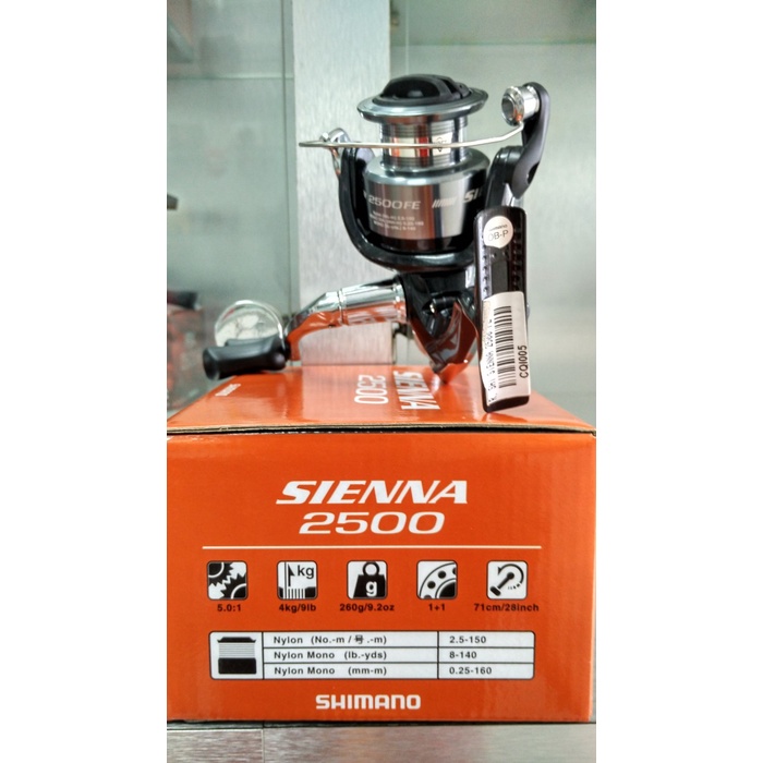 Reel Shimano Sienna 2500 Fe Cv