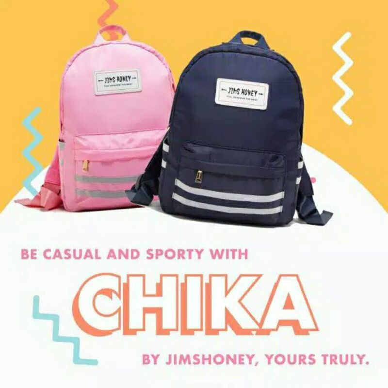 Jims Honey Chika BackPack, tas ransel cewek, tas ransel cantik, tas ransel cewek sekolah