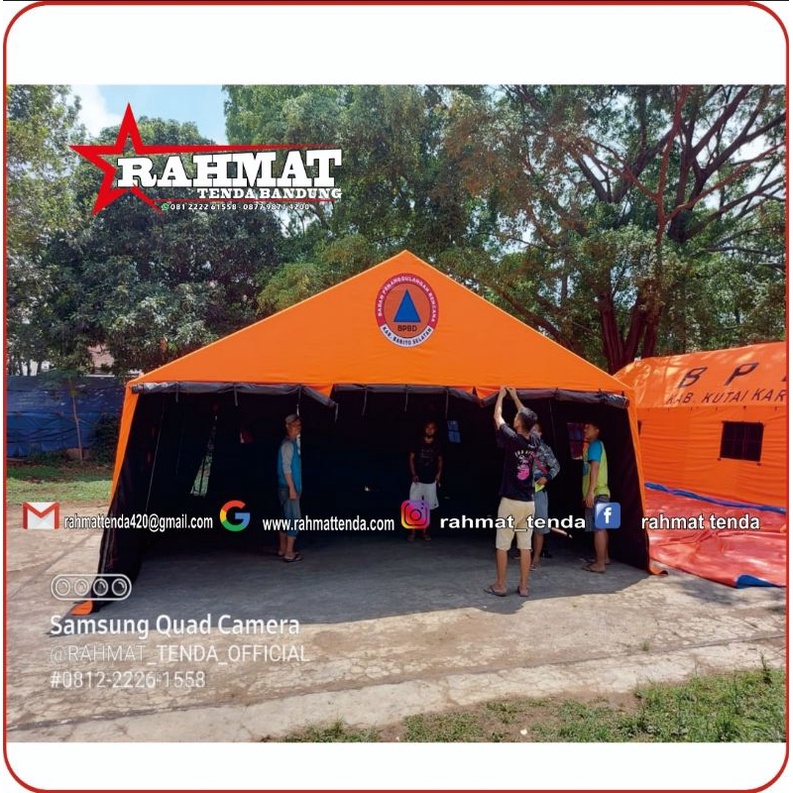 Tenda Posko Komando BPBD-Uk- 4M x 6M