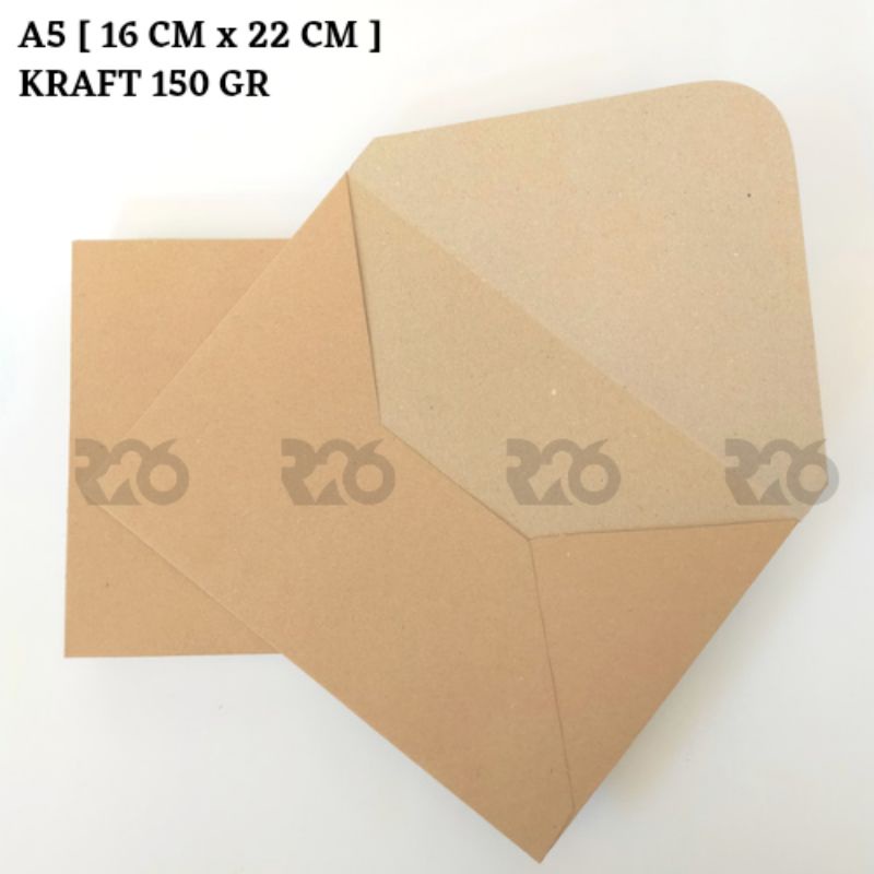 

A5 amplop vintage kraft coklat | amplop kraft 150 gr 16 x 22 cm | aesthetic | a5 amplop coklat murah