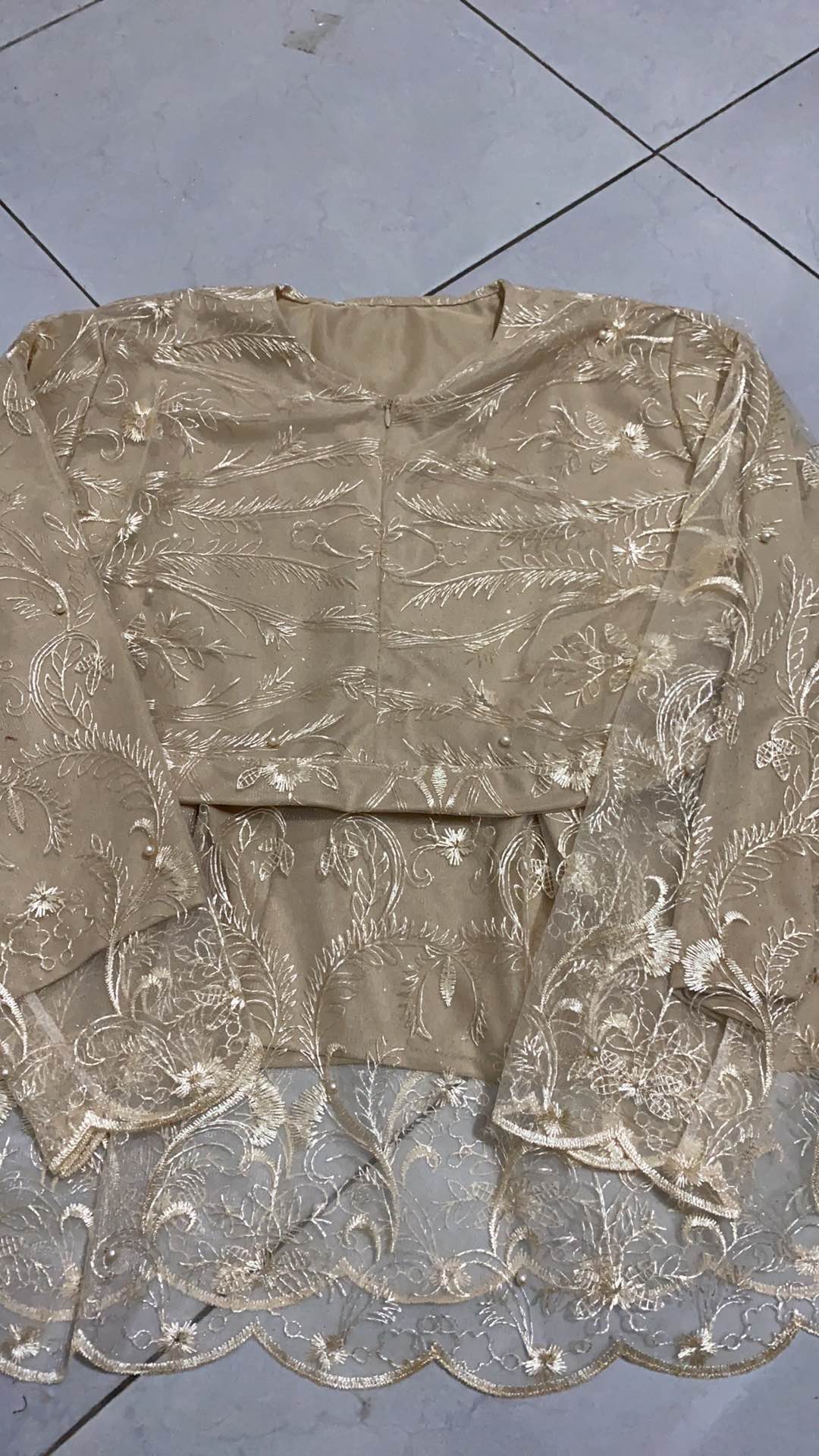 (termurah - Ori & Real Pic! Busui_3 Warna) Batik Couple Andhini Kebaya Couple Brukat Anabel - Bs073