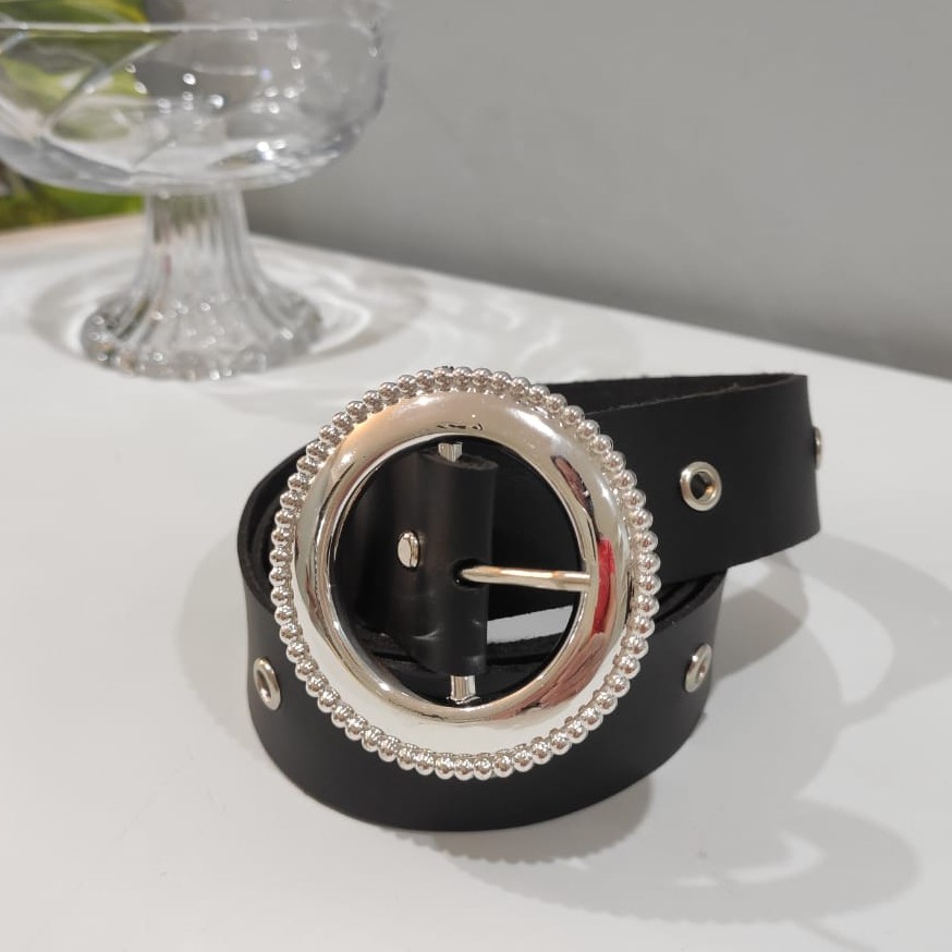 VANILLESHOP - Ikat Pinggang Wanita Ring Belt KOREA BELTIC EYELETS STRADY-RING REGAL BULAT