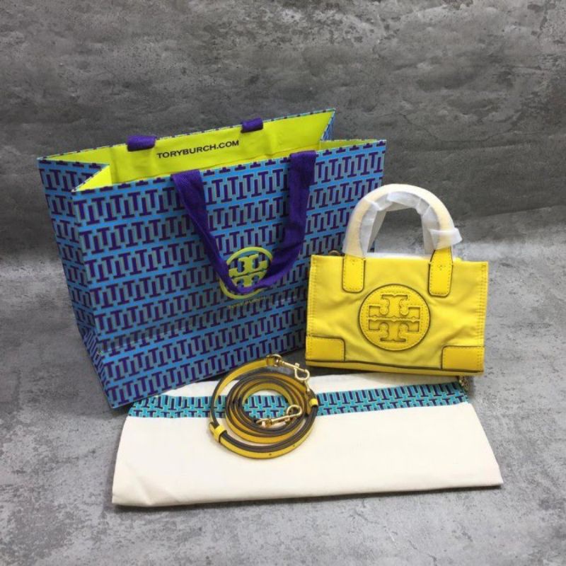 Tory Burch Minj Ella Tote Bag Yellow