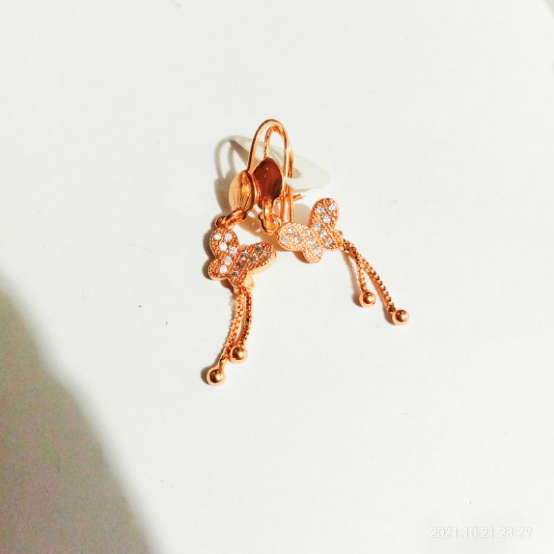 Anting wanita kupu kupu jurai Giwang  Anak Perhiasan anak perempuan xuping