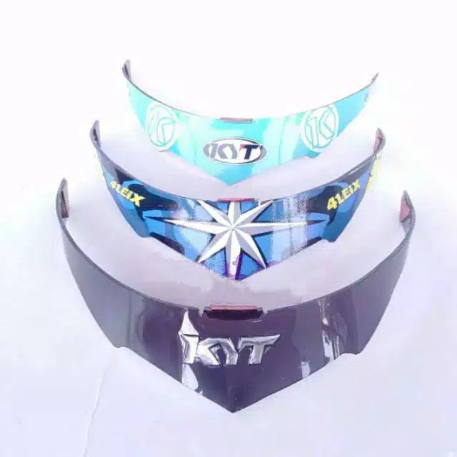 SPOILER HELM KYT KYOTO MOTIF AQUAMARINE/ESPARGARO/SMOKE