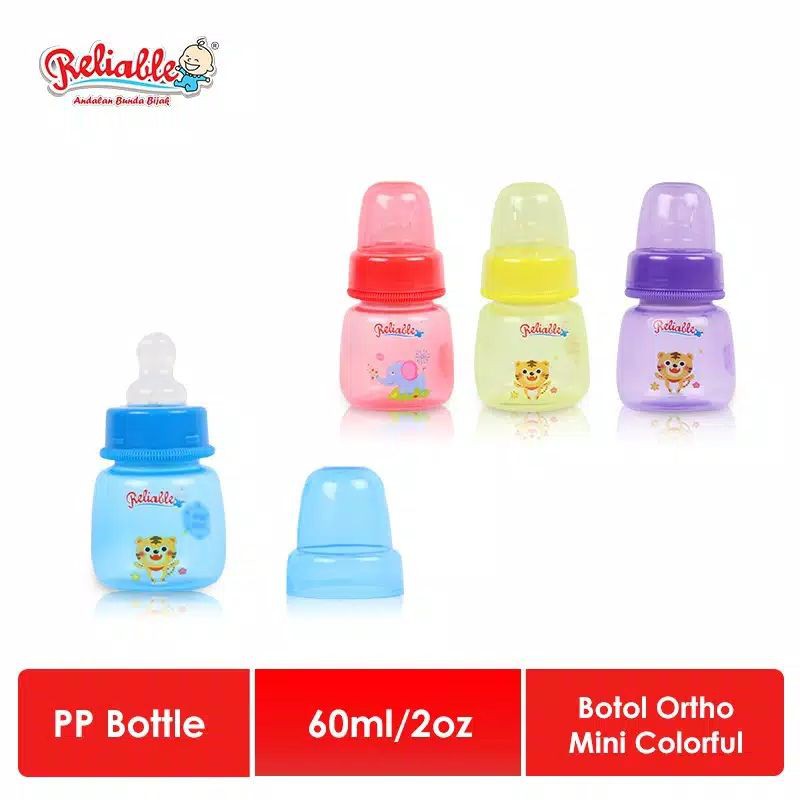 Botol Susu Warna Ortho Reliable 60ml