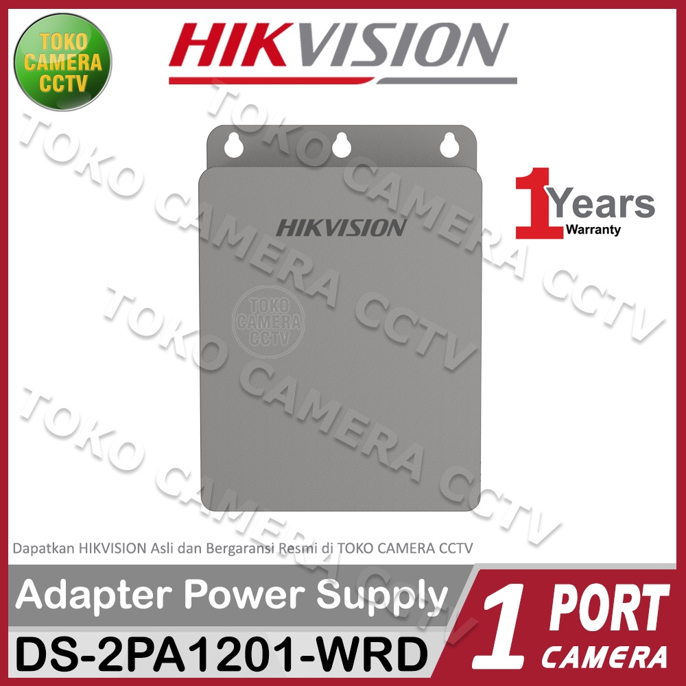 ADAPTOR POWER SUPPLY PSU 1 CAMERA CCTV HIKVISION DS-2PA1201-WRD