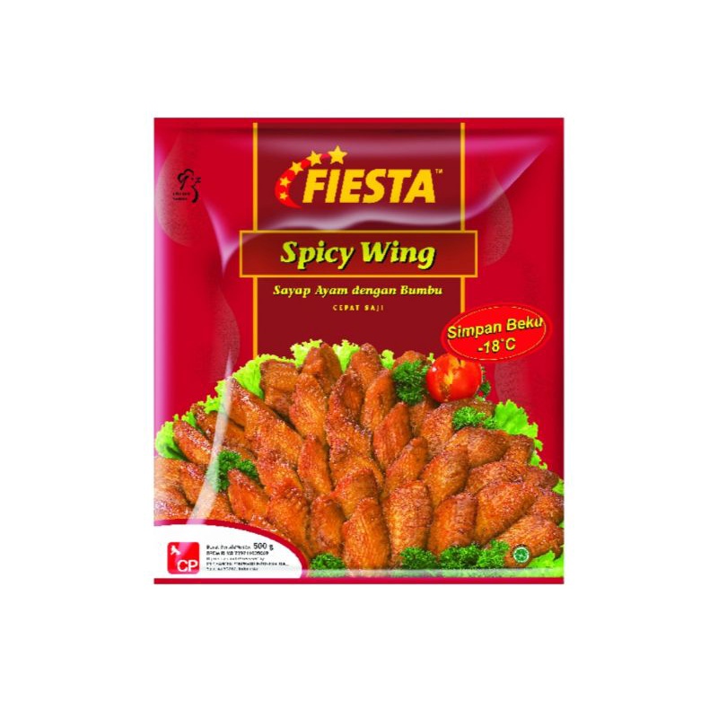 

fiesta spicy wings ayam sayap 500gr