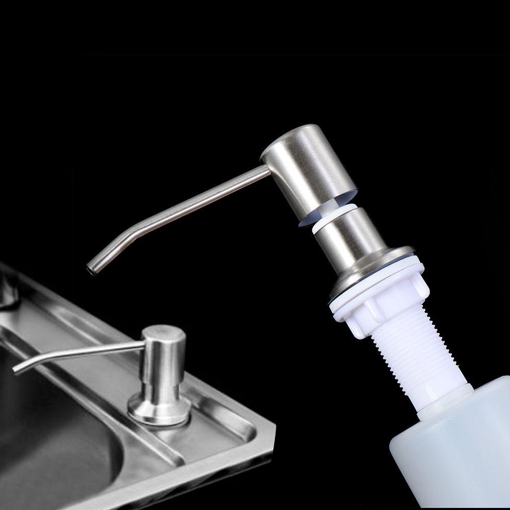 Wonder Sink Dispenser Sabun Meja Detergent Stainless Steel Aksesoris Kamar Mandi