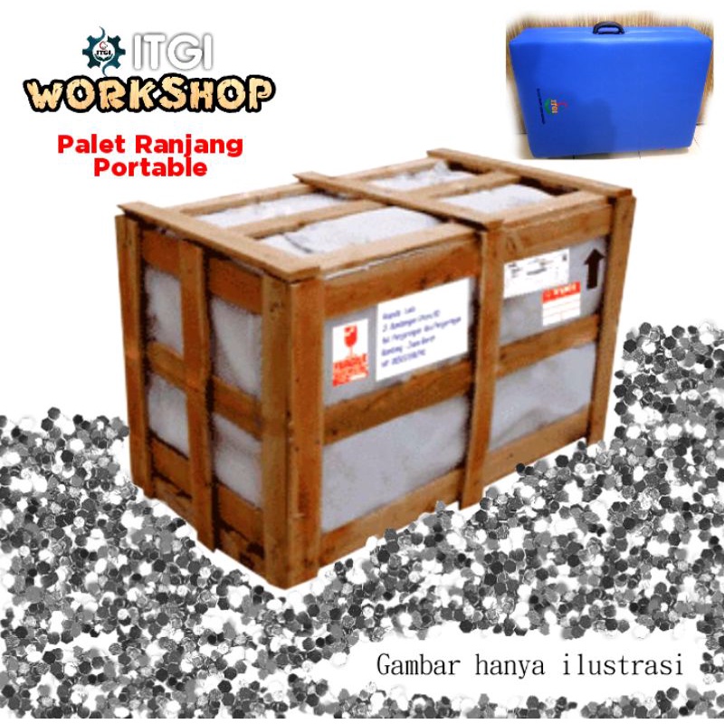 PALET / PACKING KAYU KHUSUS PENGAMAN RANJANG LIPAT PORTABLE