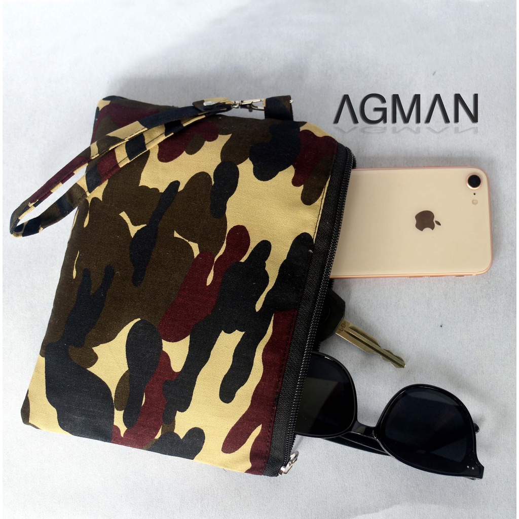 Tas Tangan Clutch Army Atau Pouch Army Bisa Untuk Tempat Vapor