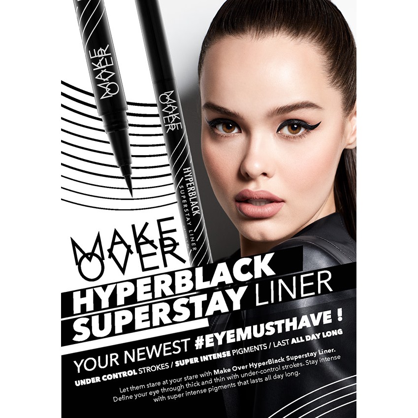Make Over Hyperblack Superstay Liner / Eyeliner Spidol