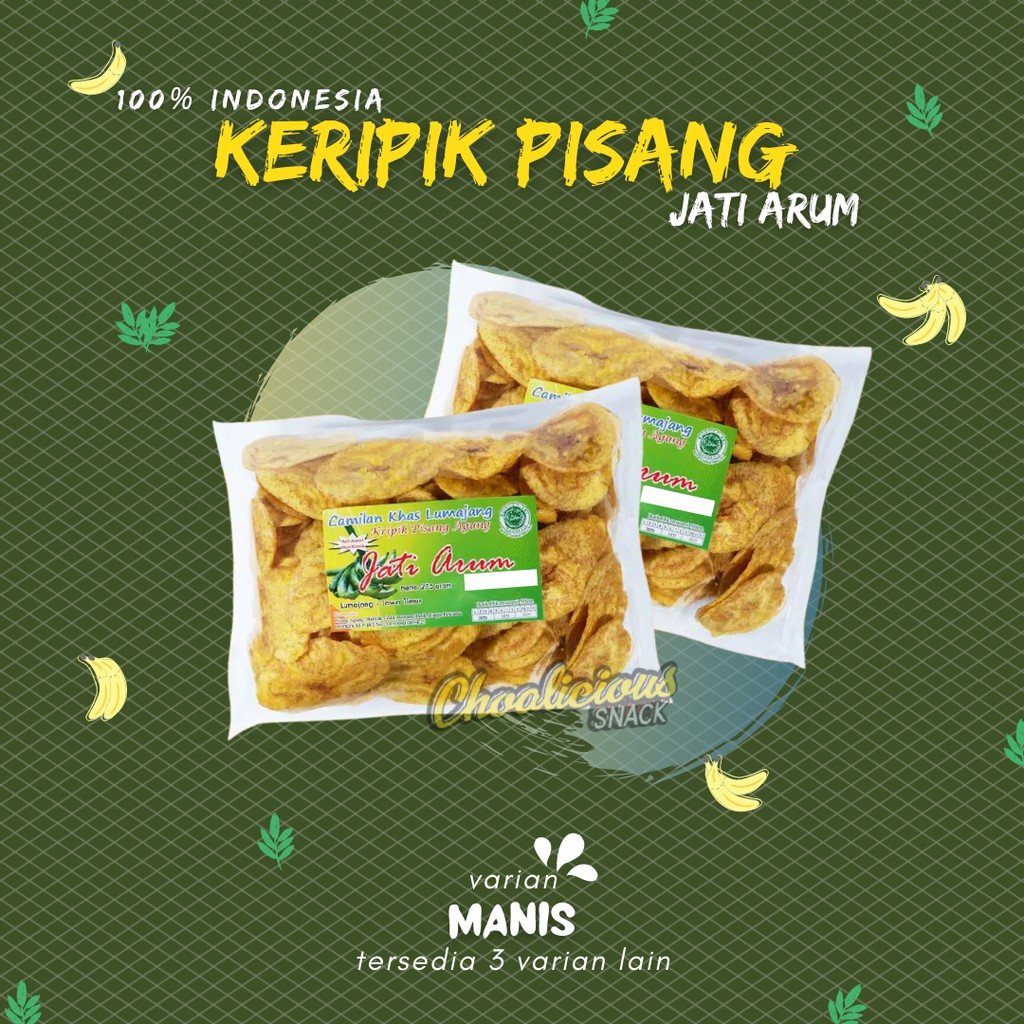 

KERIPIK PISANG AGUNG RASA MANIS RENYAH JATI ARUM