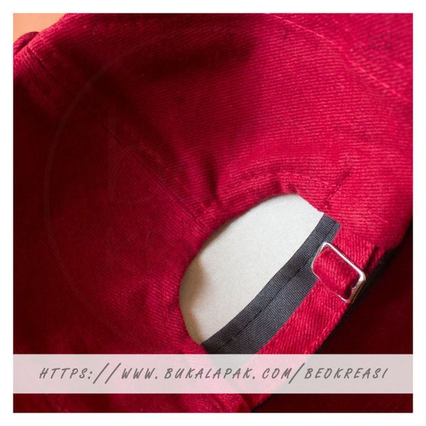 Topi Top  Topi Baseball Cap Merah Maroon Dewasa Polos Pria Wanita Casual Sport