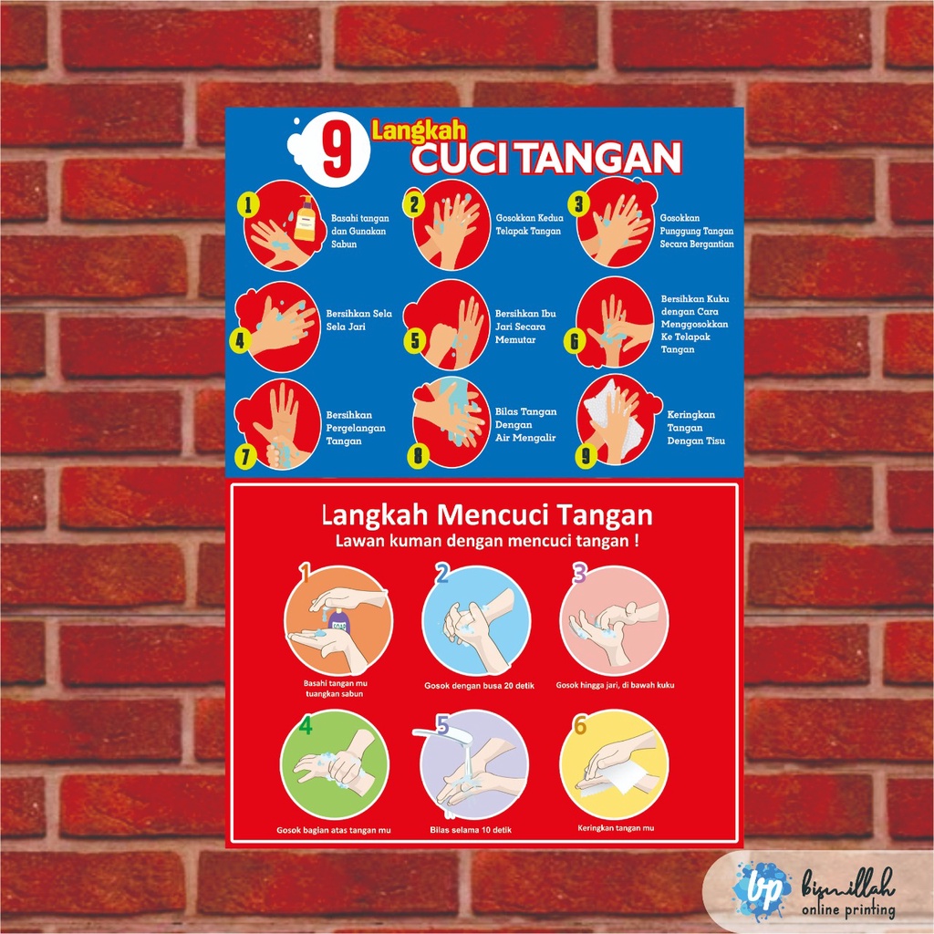 

Akrilik Cuci tangan pakai sabun