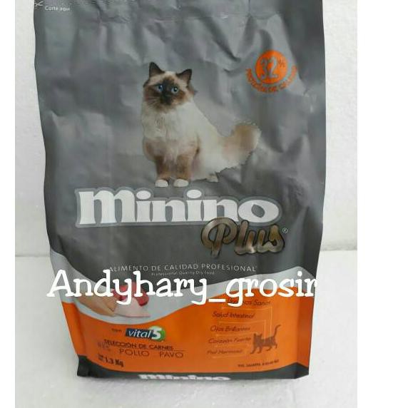 [ Ready stok ] B7Q Minino Plus Adult and Kitten 1.3kg Makanan untuk Kucing 1.3 kg ✅