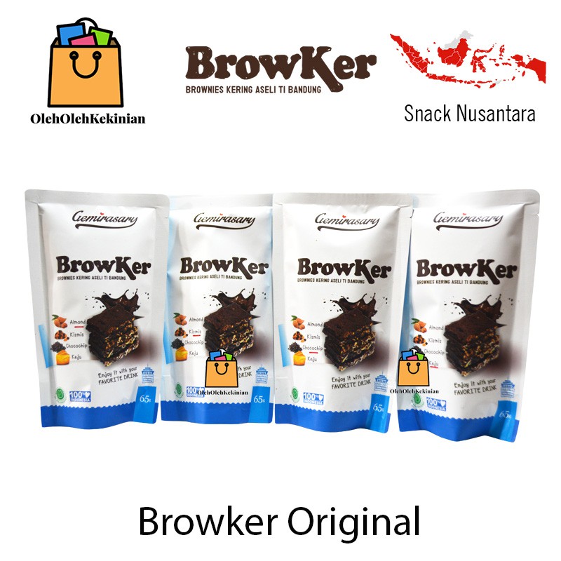 

Gemirasary Browker Brownies Kering - Netto 65gr