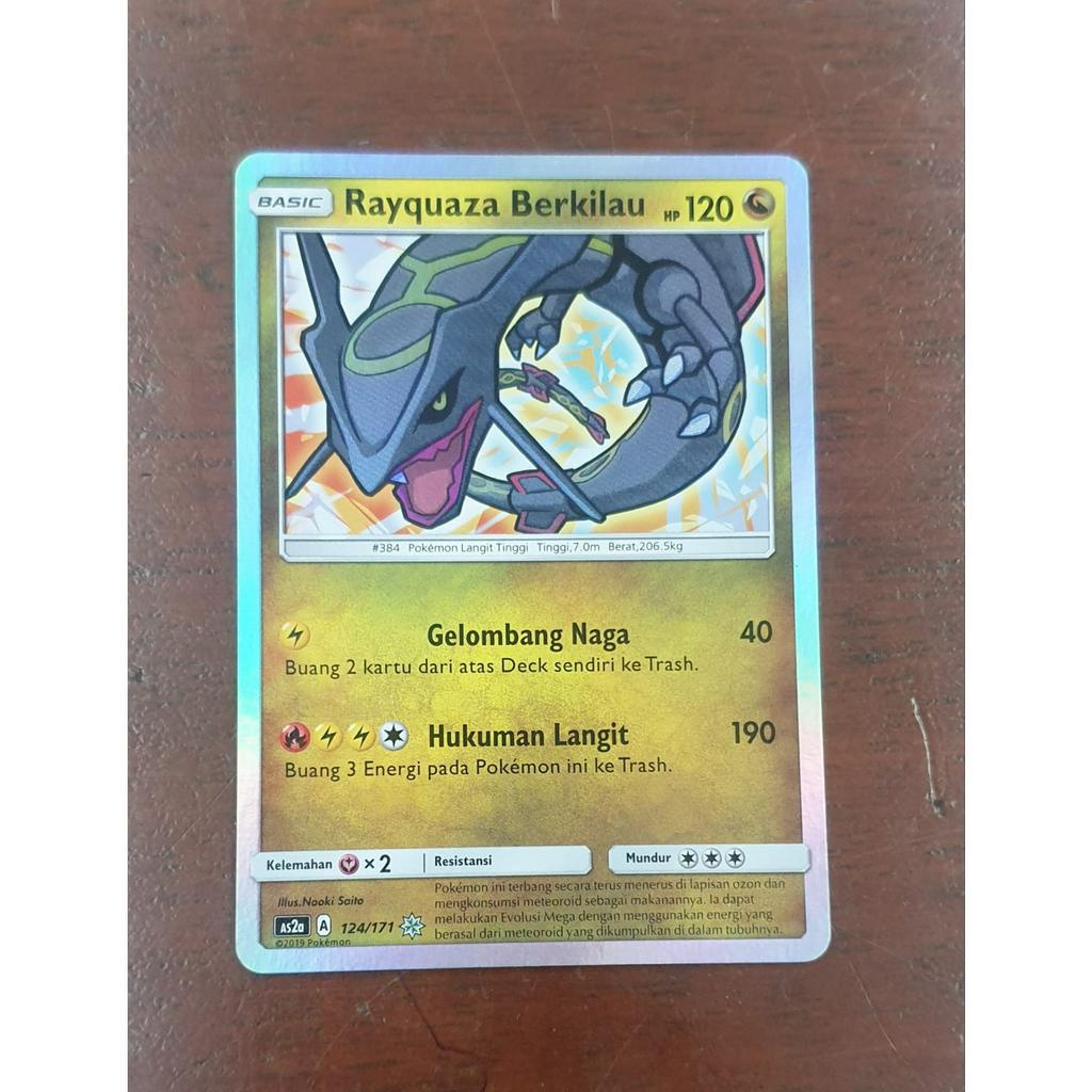 Rayquaza berkilau Pokemon TCG 124/171