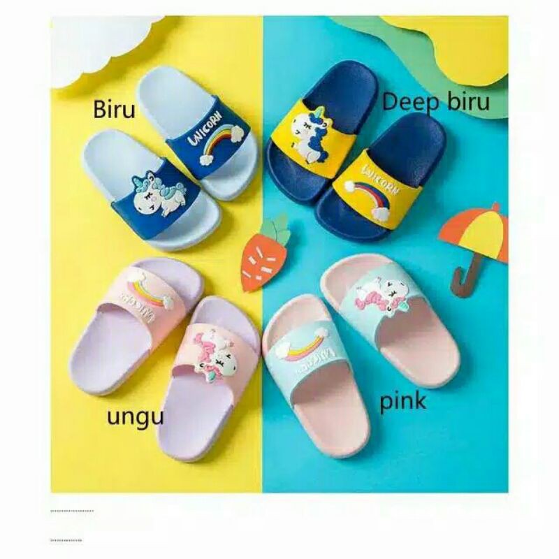 PROMO TERMURAH - SENDAL ANAK UNICORN SIZE 26 - 30