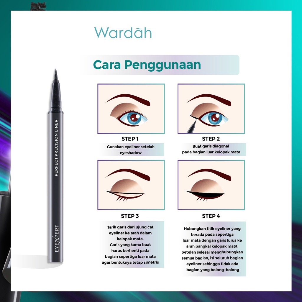 WARDAH Eyexpert Perfect Precision Liner | Eyeliner Wateroof BY AILIN