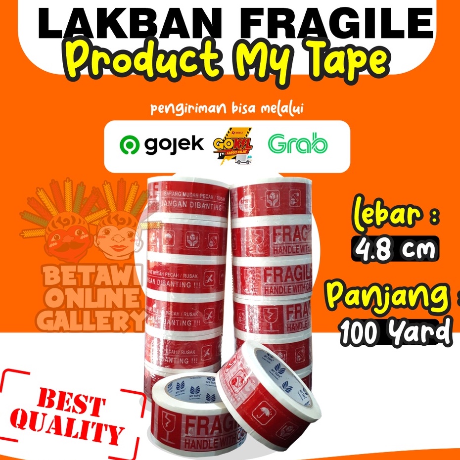 Lakban Fragile 48mm x 100Yard