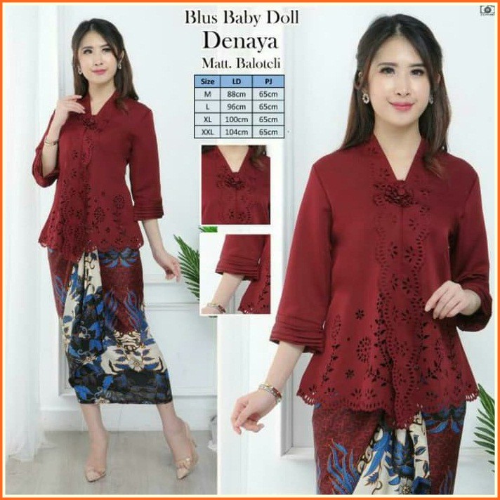 Atasan kebaya brokat simple