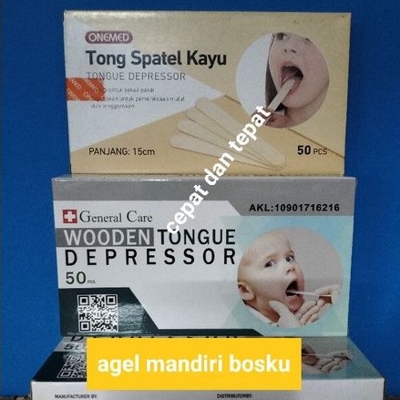 Tong Spatel Kayu/Tongue Spatel Kayu/Spatel Lidah