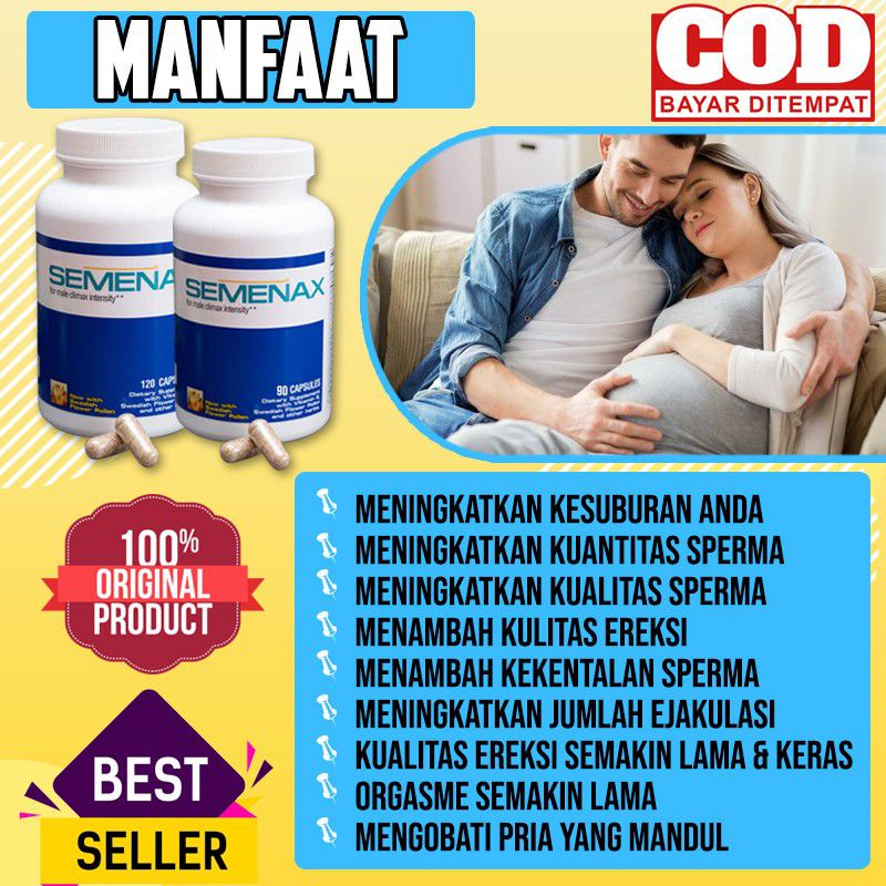 [ BISA COD ]SEMENAX PENYUBUR SPERMA - SEMENAX PENYUBUR KANDUNGAN HERBAL 100% ALAMI