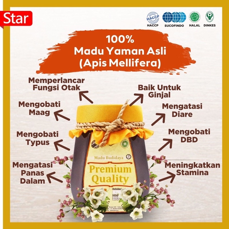 

COD] Madu Premium Quality/Lebah Apis Melifera - Garansi Murni & Asli 100%-Wild Bee-kemasan ekonomis