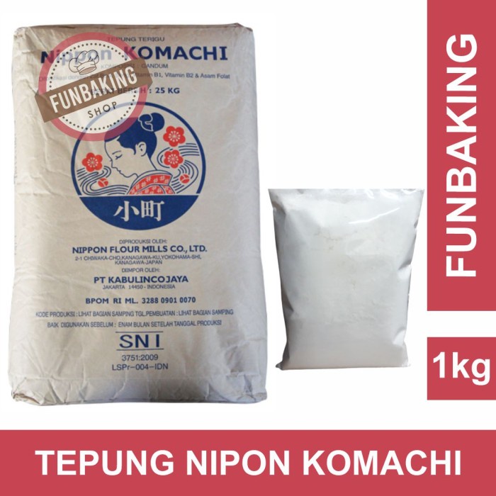 

D02D1 Funbaking - 1Kg Repack Tepung Nippon Komachi Kemasan Repack Da01D100