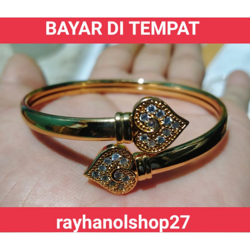 Gelang Wanita Dewasa xuping lapis emas gold B142 motif pilihan RO-27