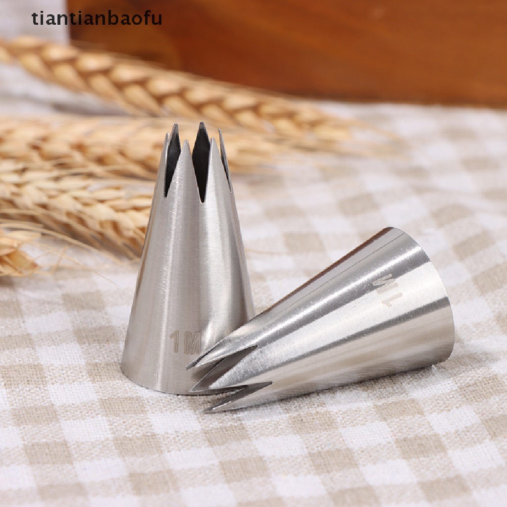 [tiantianbaofu] 1M# Straight 6 teeth cake cream 304 stainless steel decorating mouth Boutique