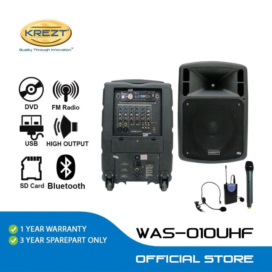 PORTBABLE WIRELESS PA AMPLIFIER KREZT WAS-010 UHF