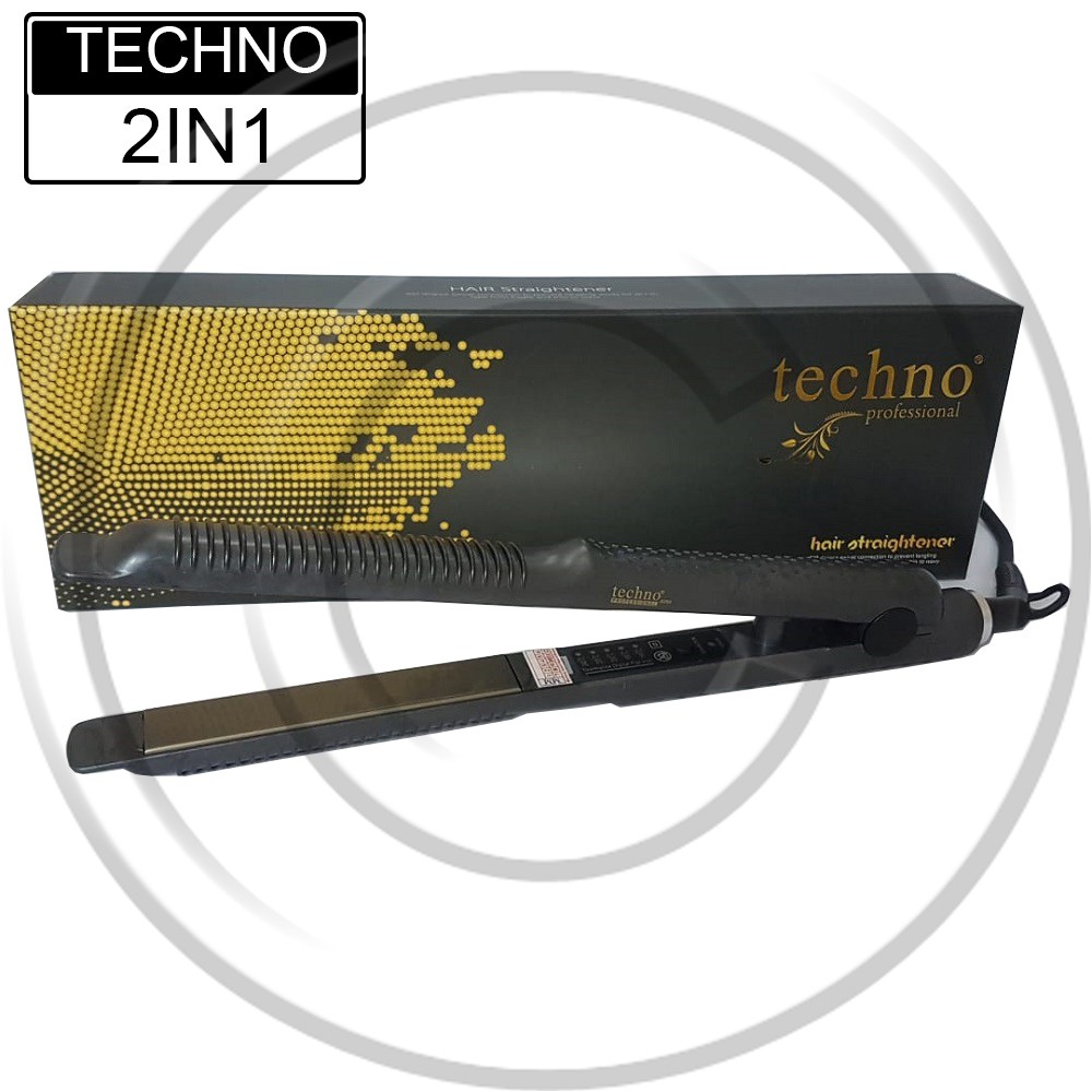 TECHNO / Techno-9299B / Catokan Rambut 2in1 Lurus &amp; Curly