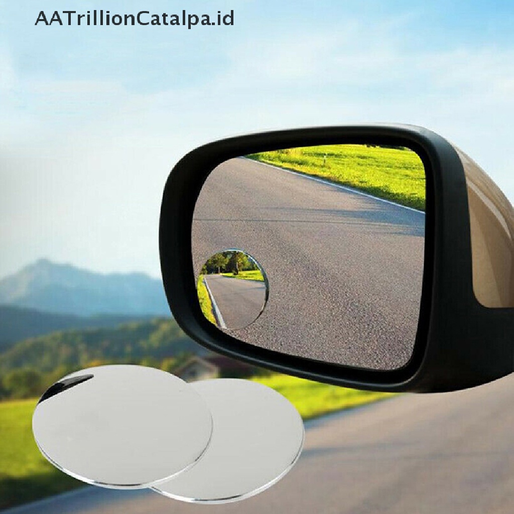 Aatrillioncatalpa 2pcs Kaca Cembung Blind Spot Wide angle Untuk Mobil