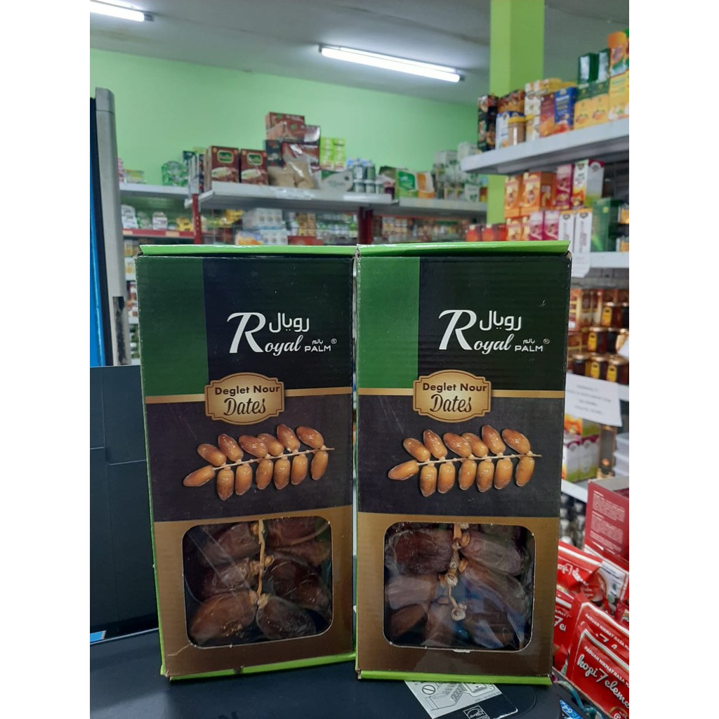 

Kurma Royal Palm 500gr Tunisia Tangkai Deglet Nour original lembut
