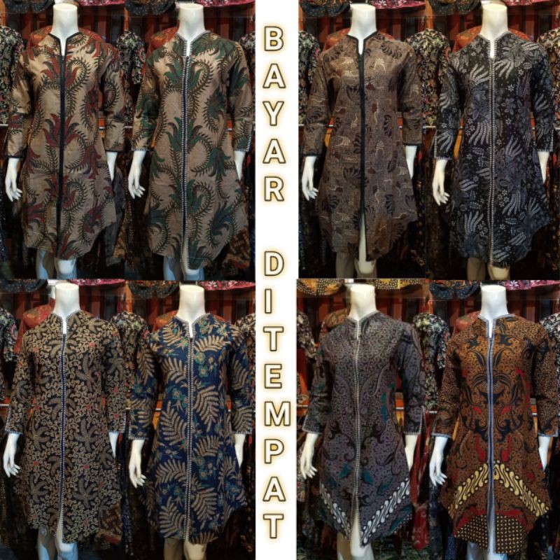 Grosir (cod) M-l-xl-xxl-jumbo Batik Tunik Wanita Asj Sa Hrb026 Kenongo Pekalongan Sogan Tulis gRV0OqSxlYz3L