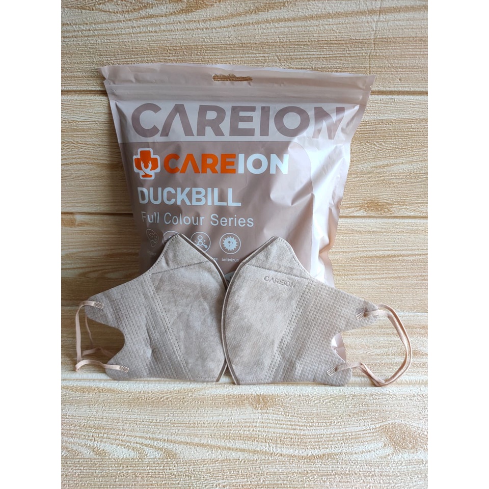 MASKER DUCKBILL CAREION FACEMASK WARNA ISI 50PC-DB SERIES LIGHT APRI