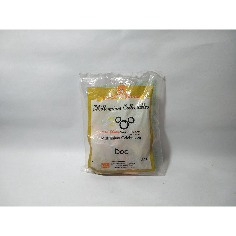 Boneka Kakek Kurcaci Doc Dwarf Gnome Grandpa Happy Meal Mcd Snow White Putri Salju Disney Mcdonalds 